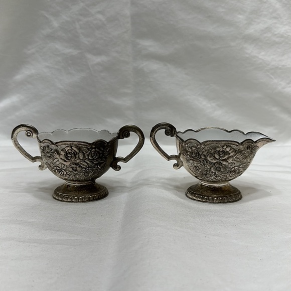 Creamer and sugar set with serving tray - Picture 3 of 9